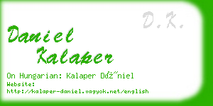 daniel kalaper business card